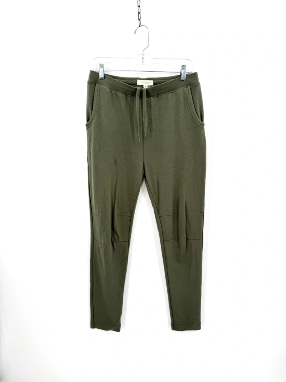 Unbound Merino Wool Tencel Joggers Men M Forest Green Active Lounge Pants Medium
